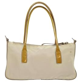Prada-Prada Hand Bag Nylon 2way Shoulder Bag Beige Auth cl637-Beige