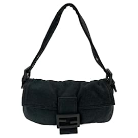Fendi-Baguette Fendi en Feutre Gris-Gris