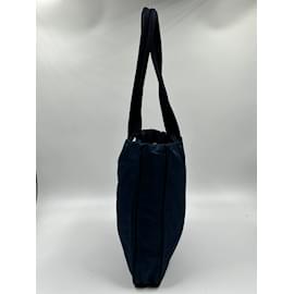 Prada-Blue Prada Nylon Tote-Black