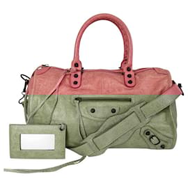 Balenciaga-Balenciaga Balenciaga City Bag in Pink Leather-Pink