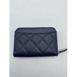 Chanel-CHANEL  Purses, wallets & cases T.  leather-Navy blue