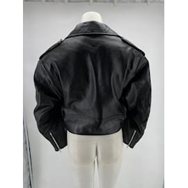 Alaïa-ALAIA  Jackets T.International S Leather-Black
