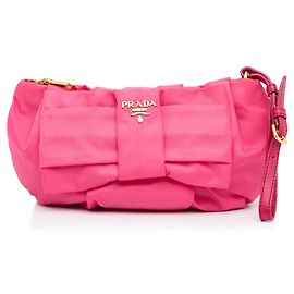 Pochette Tessuto avec nœud Fiocco rose Prada Rose