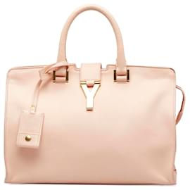 Saint Laurent-Saint Laurent Pink Medium Cabas ChYc Satchel-Pink