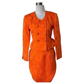 Dior-Falda elegante-Naranja,Coral