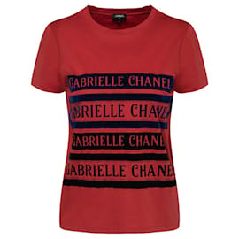 Chanel-Camiseta Coco Gabrielle-Roja