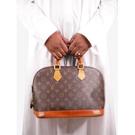 Louis Vuitton-brown 2003 Monogram Alma PM top handle bag-Brown