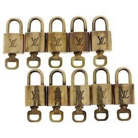 Louis Vuitton-Louis Vuitton padlock 10Set Gold Tone LV Auth 47394-Other