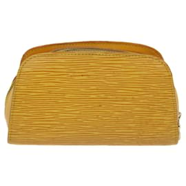 Louis Vuitton-Bolsa LOUIS VUITTON Epi Dauphine PM Amarelo M48449 Autenticação de LV 47357-Amarelo