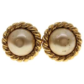Chanel-CHANEL Earring Gold Tone CC Auth ar9891b-Other