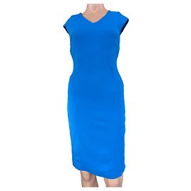 Reiss Kleid aus blauer Viskose Blau