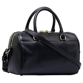 Saint Laurent-Saint Laurent Black Classic Baby Duffle Leather Satchel-Black