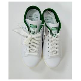 Adidas-Mules-Blanc,Vert