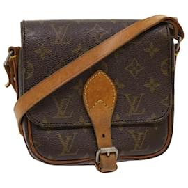 Louis Vuitton-LOUIS VUITTON Monogram Cartouchiere PM Shoulder Bag M51254 LV Auth ar9816-Monogram