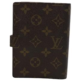 Louis Vuitton-LOUIS VUITTON Monogram Agenda PM Day Planner Cover R20005 LV Aut 47175-Monogramma