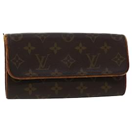 Louis Vuitton-Bolso de hombro con monograma Pochette Twin PM de LOUIS VUITTON M51854 LV Auth ar9870segundo-Monograma