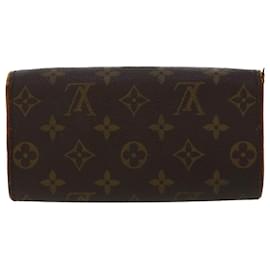 Louis Vuitton-Bolso de hombro con monograma Pochette Twin PM de LOUIS VUITTON M51854 LV Auth ar9870segundo-Monograma