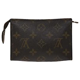 Louis Vuitton-Toilette Poche Louis Vuitton Monogram 15 Bolsa M47546 LV Auth 47309-Monograma