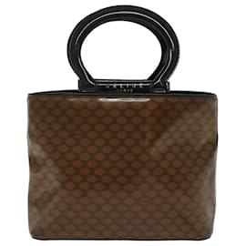 Céline-CELINE Macadam Canvas Hand Bag Brown Auth 47388-Brown