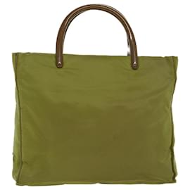 Prada-PRADA Hand Bag Nylon Khaki Auth ar9806b-Khaki