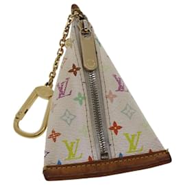 Louis Vuitton-LOUIS VUITTON Monogram Multicolor Berlingo Coin Purse White M58028 Auth ar9808b-White