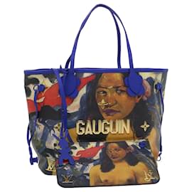 Louis Vuitton-LOUIS VUITTON Masters Collection GAUGUIN Neverfull MM Bag M43359 LV Auth 47431a-Blue