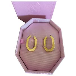 Orecchini a cerchio Swarovski Dextera D'oro