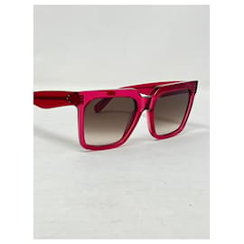 Céline-CELINE EYEWEAR PINK square acetate sunglasses-Pink