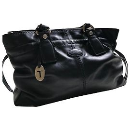 Tod's Black Leather Handbag Black