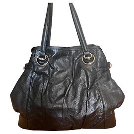 Gucci Black Leather Handbag Black