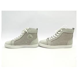 Christian Louboutin-CHRISTIAN LOUBOUTIN LOUIS ORLATO SHOES 41 SUEDE CANVAS SNEAKERS SNEAKERS-Other