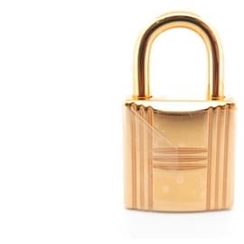 Hermès-NEW PADLOCKS HERMES + 2 cles 101 PR KELLY BIRKIN BAG IN GOLD METAL GOLD PADLOCK-Golden
