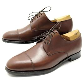 JM Weston-JM WESTON SHOES 500 DERBY STRETCH 8E 42 BROWN LEATHER SHOE SHOES-Brown