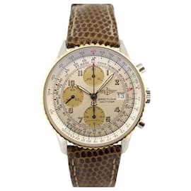 Breitling-BREITLING OLD NAVITIMER D WATCH13022 AUTO CHRONOGRAPH 42M OR STEEL WATCH-Golden