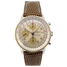Breitling-MONTRE BREITLING OLD NAVITIMER D13022 CHRONOGRAPHE AUTO 42M OR ACIER WATCH-Doré