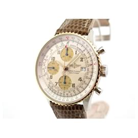 Breitling-BREITLING OLD NAVITIMER D WATCH13022 AUTO CHRONOGRAPH 42M OR STEEL WATCH-Golden