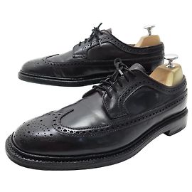 Autre Marque SCARPE ALDEN 975C 8.5 US 42 SCARPE FR DERBY IN PELLE CORDOVAN NERA Nero