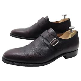 Church's SAPATOS BAMPTON DA IGREJA 10.5F 44.5 BERBY COM SAPATOS DE COURO BORDEAUX COM FIVELA Bordeaux