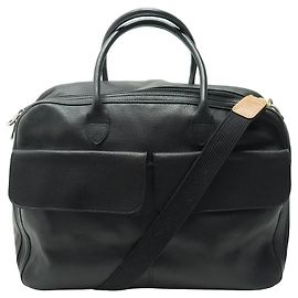 LONGCHAMP WEEK-END-REISETASCHE AUS SCHWARZEM SAMENLEDER REISETASCHE AUS LEDER Schwarz