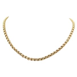 Chopard-CHOPARD NECKLACE JASERON MESH CHAIN 43 cm in yellow gold 18K 16.9GR GOLD NECKLACE-Yellow