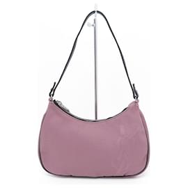 Yves Saint Laurent-YVES SAINT LAURENT BAGUETTE YSL HANDBAG 116881 PINK CANVAS HAND BAG PURSE-Pink