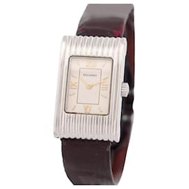 Boucheron-RELÓGIO PEQUENO VINTAGE BOUCHERON REFLET 29 RELÓGIO MM STEEL QUARTZ STEEL-Prata