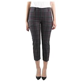 Brunello Cucinelli-Brunello Cucinelli Grey check patterned trousers - size US 4-Grey