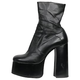 Saint Laurent-Black high platform boots - size EU 37.5-Black