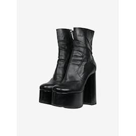 Saint Laurent-Black high platform boots - size EU 37.5-Black