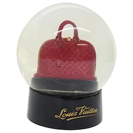 Louis Vuitton-LOUIS VUITTON Snow Globe Alma VIP Limited Clear Red LV Auth 10426-Red,Other