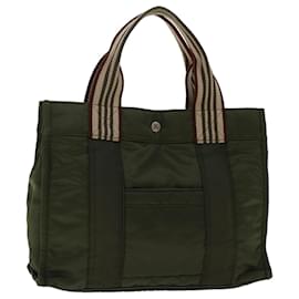 Burberry-BURBERRY Blue Label Hand Bag Nylon Green Auth cl624-Green