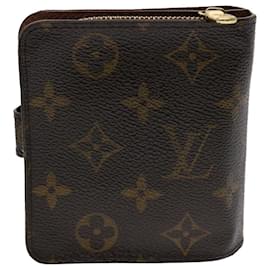 Louis Vuitton-LOUIS VUITTON Monogram Compact Zip Wallet M61667 LV Auth 47161-Monogramm