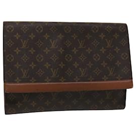 Louis Vuitton-LOUIS VUITTON Monogram Porte Envelope Clutch Bag M51801 LV Auth ar9873b-Monogram
