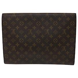 Louis Vuitton-LOUIS VUITTON Monogram Porte Envelope Clutch Bag M51801 LV Auth ar9873b-Monogram